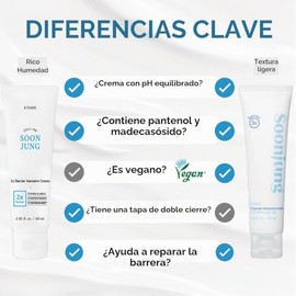 ETUDE- Crema intensiva de barrera 2x de SoonJung, 60 ml (23AD) | Crema facial hidratante hipoalergénica con manteca de karité