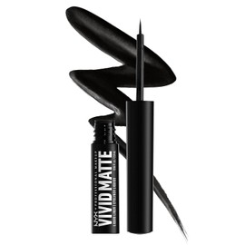 NYX Professional Makeup, Vivid Matte, Delineador líquido, Black
