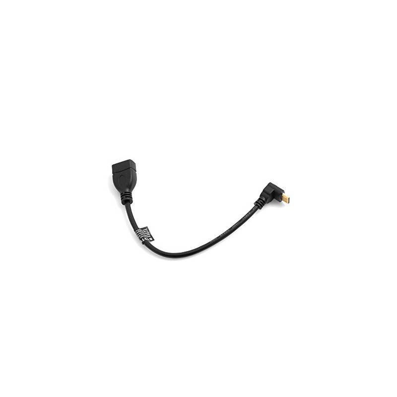 SYSTEM-S Mini HDMI Upwards Angled Angle Plug 90° Degrees to