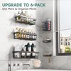 Veken Shower Caddy 6-Pack, Advanced Rustproof Design, No Drilling Adhesive