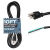 14 AWG Replacement Power Cord with Open End - 10