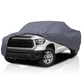 5 Layer Semi Custom Fit Truck Car Cover for Toyota Hilux 2016 2017 Crew Cab Pickup 4-Door Long Bed, All Weather Protection Breathable Dust Scratch, Dust, Snow Shield