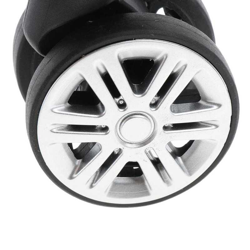 Baoblaze 2 Pieces Black Replacement A19 Dual Roller Wheels Luggage
