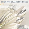 Astercook Silverware Set with Steak Knives 24-Piece Flatware Set for