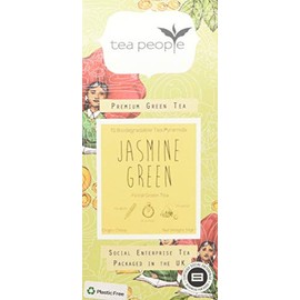 Tea People Jasmine Green, 15 Tea Pyramids in Retail Pack, JG-15TP