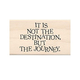 Inkadinkado Destination Mounted Wooden Rubber Stamp for Card Making and Scrapbooking, 1pc, 3''L x 1.75''W x 1”H