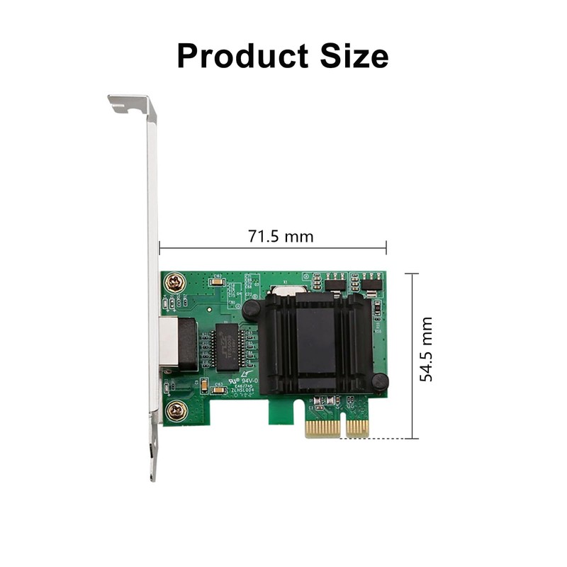 1G Gigabit CT Desktop PCI-e Network Adapter (NIC) for Intel