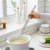 Extra Long Chopsticks for Cooking,Frying,Noodle, 15" inch Stainless Steel Non-Slip