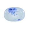 Pottery Dish, Arita Ware, Hasamiyaki, Grape Oval Plate (Small), Fish,
