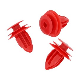 VVO Fasteners- Red Plastic Tailgate/Boot Lid Lining Clips for Toyota Corolla, (Pack of 10)