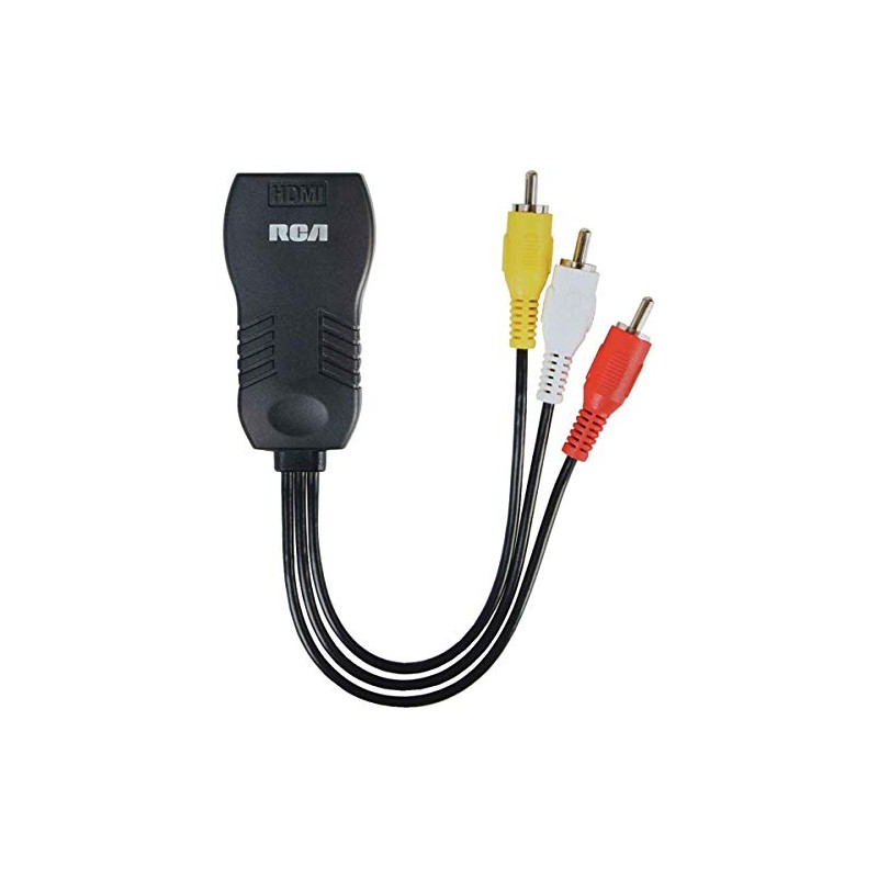 RCA RCA Composite Adapter, Black 7.60" x 4.90" x 1.00"