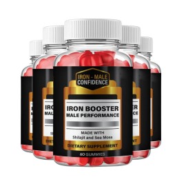 Iron Booster 5-Pack Iron Male Confidence Gummies, Iron Booster Gummies for Men - 300 Gummies