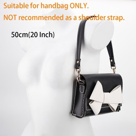 PH PandaHall Black Genuine Leather Handbag Strap Replacement Shoulder Bag Strap with Clasps for Handbags Tote Bags Briefcases Purses DIY Handbag Making