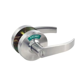 MuteX Extra Large Bathroom Privacy Lever Lock with Large Inuse or Vacant Indicator for Men Women Restroom, ANSI Grade2 Commercial Grade, Perfect for Professional Office Buildings