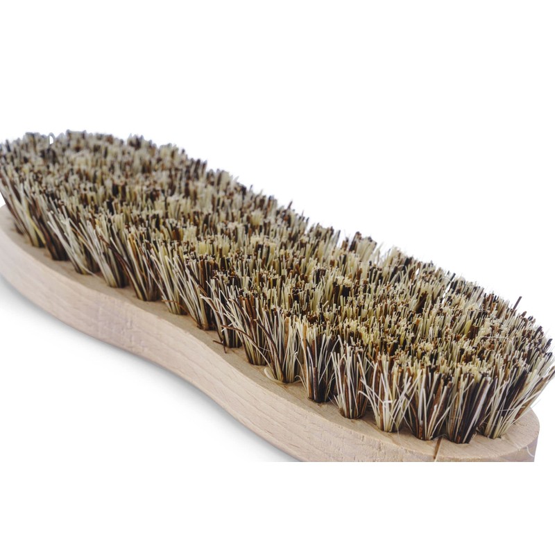 Novaliv 2 x Wooden Cleaning Brush with Plastic Bristles, Robust