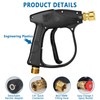 High Pressure Washer Gun 4350PSI: Short Jet Wash Gun with