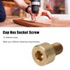50Pcs Cap Hex Socket Screw Copper Fastener Hardware Tools Industrial