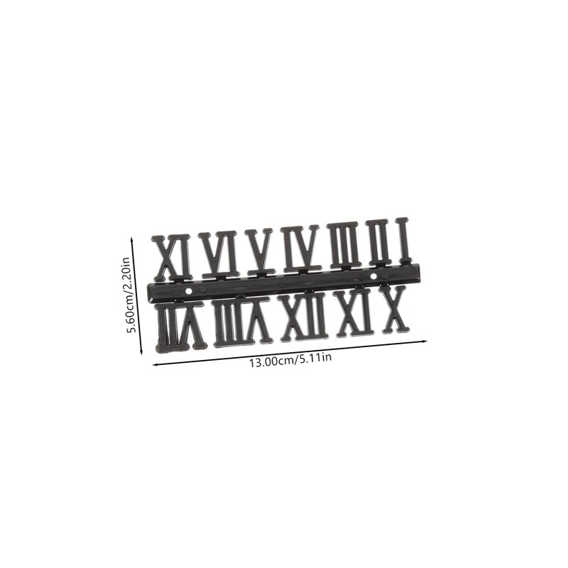 TEHAUX 12 pcs DIY Roman Numerals for Wall Clocks Replacement