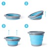 Bramble - 3 Collapsible Space Saving Portable Buckets, 5 Litre
