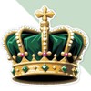 Extra Large 460mm 'Royal Kings Crown' Permanent Sticker Decal for