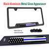FBJTDQ Police Thin Blue Line License Plate Frame-American Flag Patriotic
