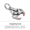 Wakects Climbing Hook Gravity Grave Hook Stainless Steel Gripper Climbing