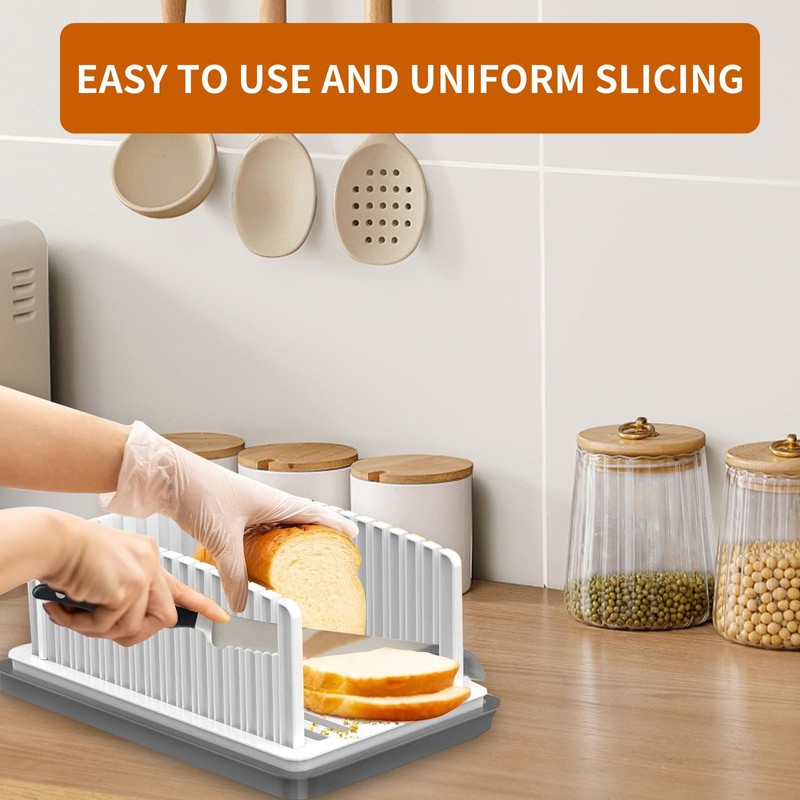 Bread Slicer, Multifunctional Sandwich/Toast Maker,Folding and Adjustable Manual Handhold Homemade