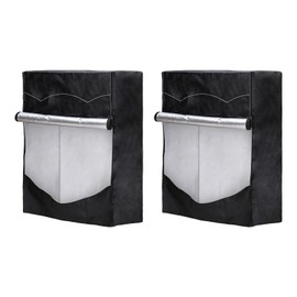 MECCANIXITY Washer Cover Dustproof, Front Load Washing Machine Cover, 98x69x82cm (XXL) Black Waterproof Cover for Washer, Pack of 2