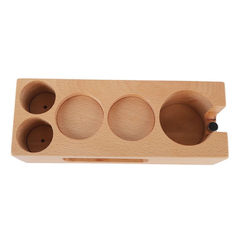 Wood Coffee Filter Tamper Holder Wooden Coffee Tamper Mat Stand