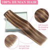 Tebelove Clip in Hair Extensions Real Human Hair 3.6oz/100g Clip