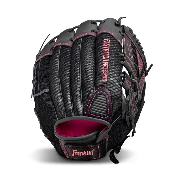 Franklin Sports Fastpitch Softball Glove - Fastpitch Pro - Adult and Youth Softball Mitt - Infield and Outfield - Right Handed Glove - Pink 13" Righty