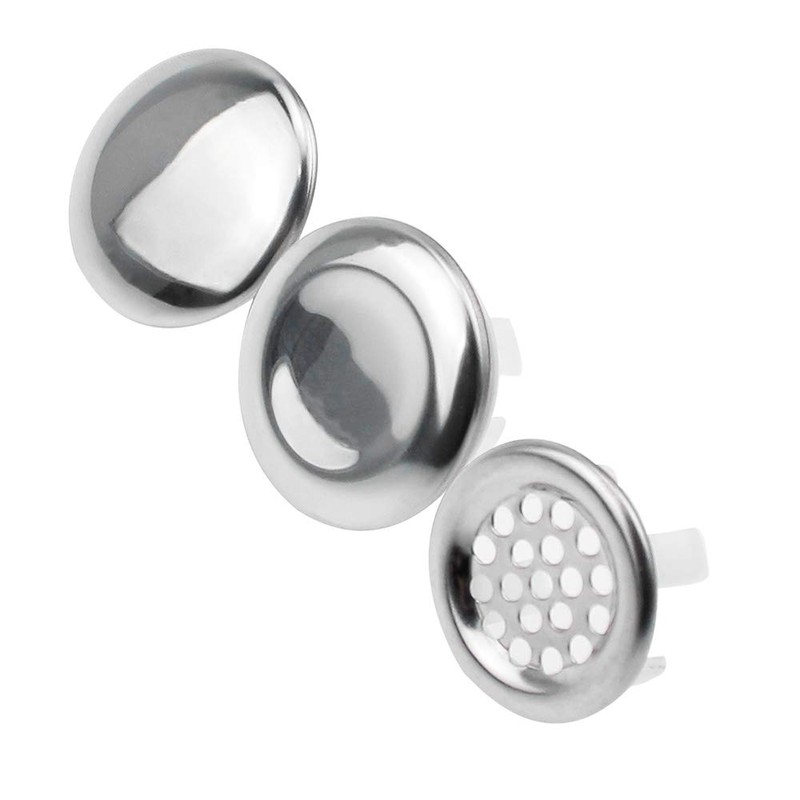 9 Piece Sink Overflow Cover Stainless Steel Bathtub Overflow Overflow