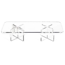 Clear Choice, Acrylic Rectangle Disassemble Riser Display Stand Multipurpose Tabletop Risers for Displaying Personal or Business Decor, Cupcakes | Clear, Stable (12 Wide X 4 DEEP X 6 HIGH)