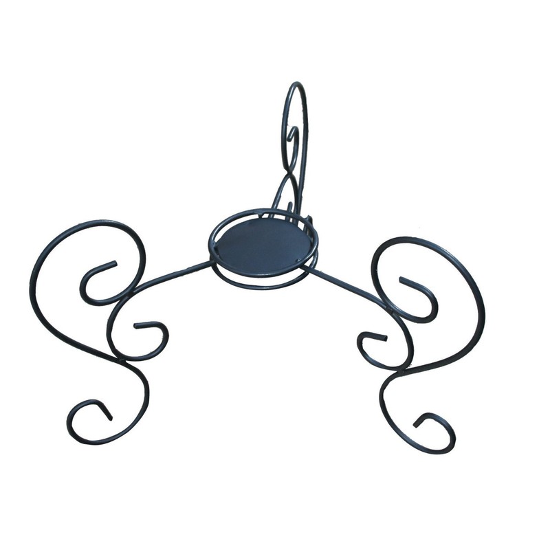 Evergreen Garden Scroll Tabletop Birdbath Stand