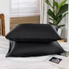PiccoCasa Satin Pillowcase, Cool Envelope Style Pillowcase, Rayon, Cool to