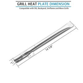 Derurizy Stainless Steel Grill Burner Replacement for Nexgrill 720-0830H, 720-0888, 720-0888N, 720-0888A, 720-0898, 720-0830A, Replacement for Home Depot Nexgrill 4 Burner Parts