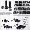 Nindejin Screws Button Head, Carbon Steel Screws Nuts and Washers