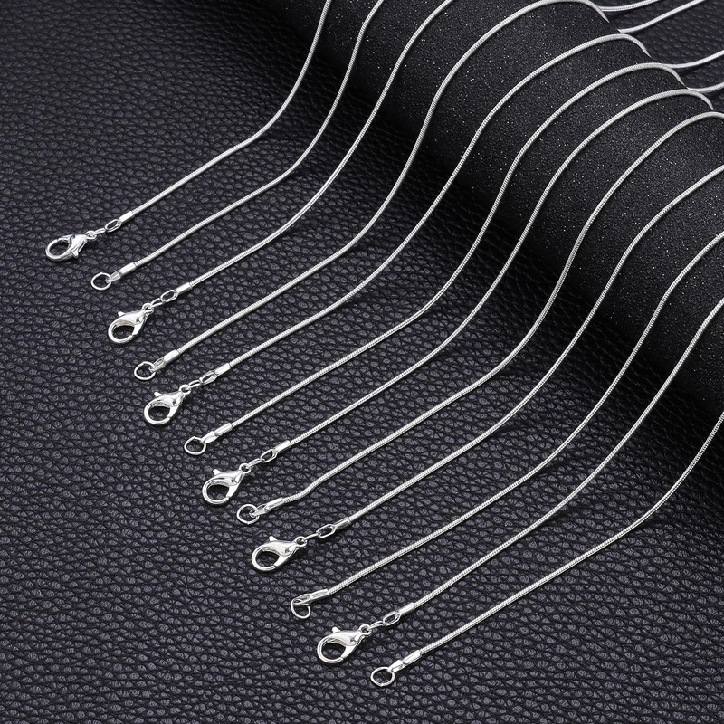 Topacket - Paquete de 24 cadenas de collar a granel,