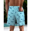 Lzzidou Mens Board Shorts with Compresssion Liner 7 Inch Inseam