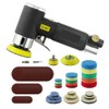 60Pcs Mini Air Sander Kit, Pneumatic Sander with 1” 2”