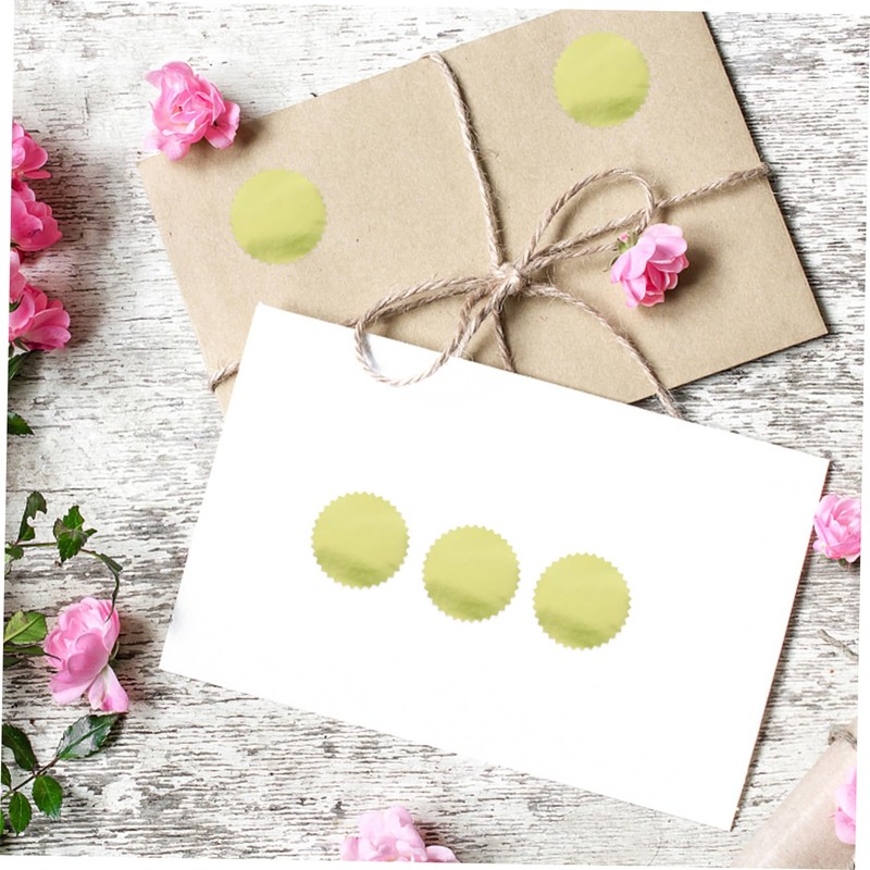 jojofuny 1 Roll Envelope Stamp Sticker Holographic Scrapbooking Tiny Number