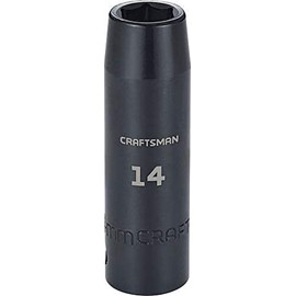 CRAFTSMAN Deep Impact Socket, Metric, 1/2-Inch Drive, 14mm (CMMT16075)