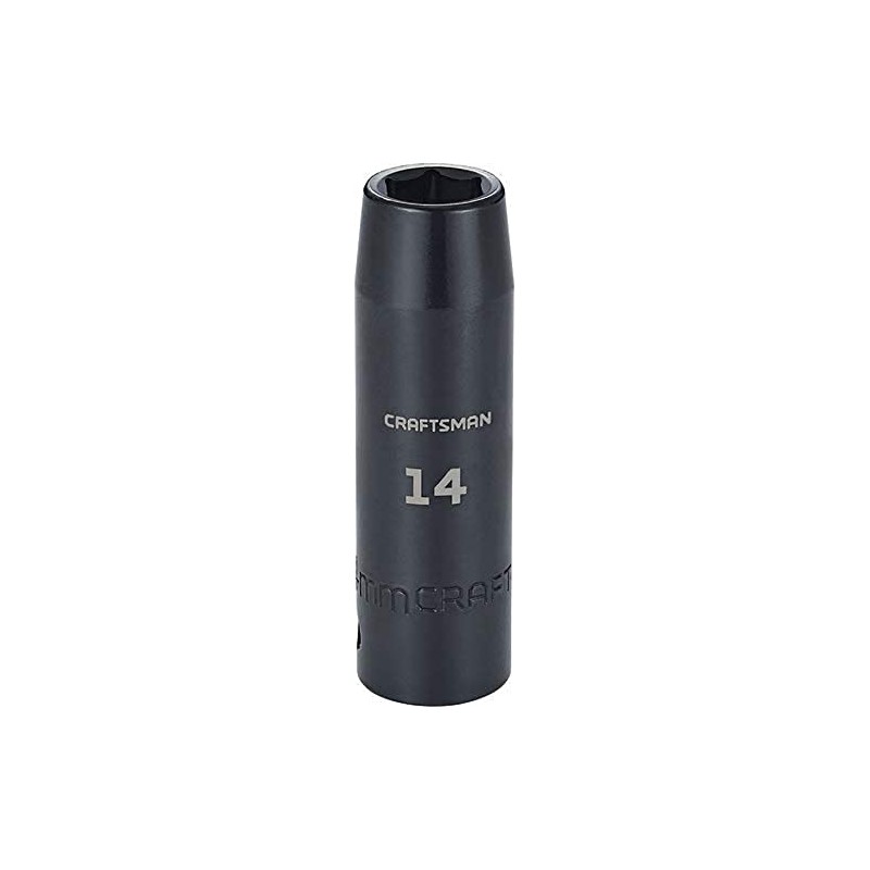 CRAFTSMAN Deep Impact Socket, Metric, 1/2-Inch Drive, 14mm (CMMT16075)