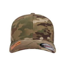 GNB CUSTOM EMBROIDERY LLC Plain 6277 Flex Baseball Men's Athletic Baseball Flex-Baseball Cap. Flex Baseball Baseball Hat. (L/XL, Multicam Camo)