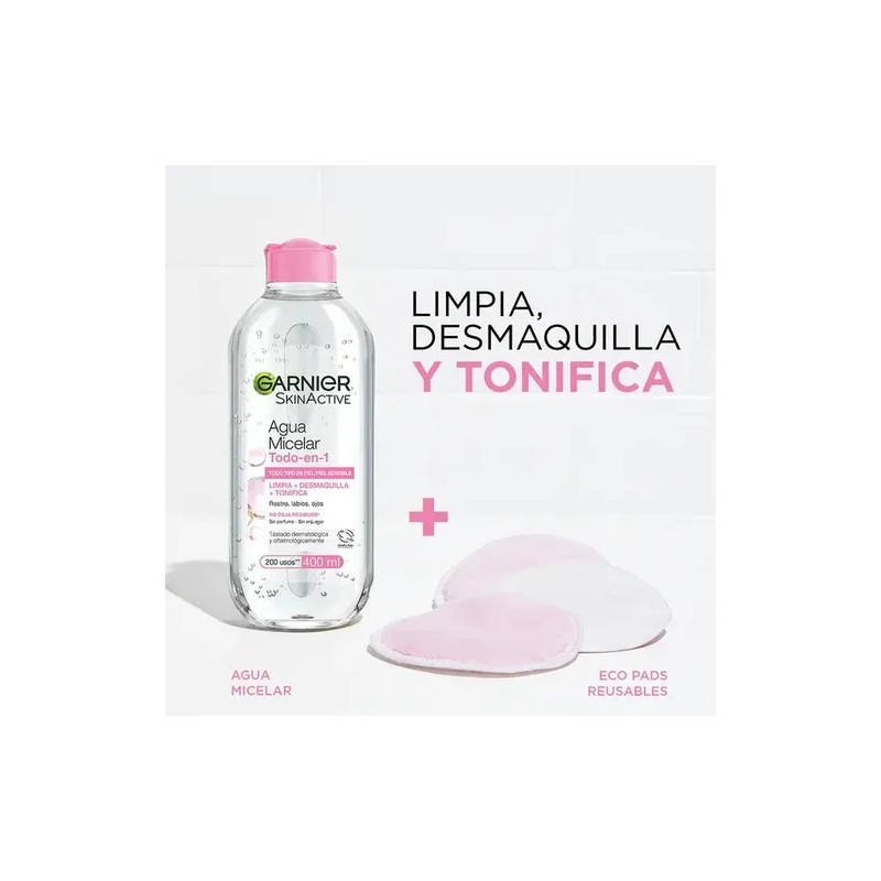 Garnier Skinactive Agua Micelar Piel Sensible