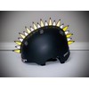 Warhawk/Mohawk Rubber Uneven Spikes Helmet Accessory Piece (Helmet Not Included)