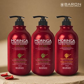 Baron [Baron] Moringa The Rose Shampoo 500g x2 + Treatment 500g / [바론] 모링가 더 로즈 샴푸 500g x2 + 트리트먼트 500g
