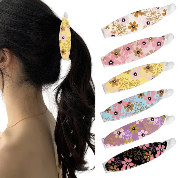 TOFBS Hair Claw Set for Women 6 Pieces Elegant Simple
