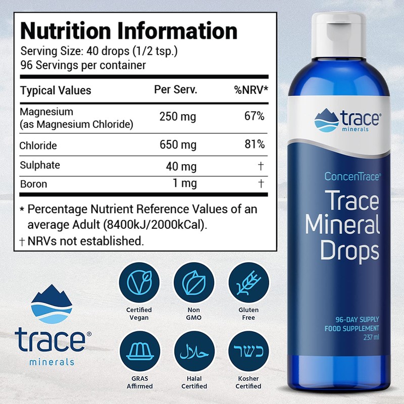 Trace Minerals Trace Minerals ConcenTrace Trace Mineral Drops (237 ml)