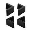 sourcingmap Furniture Angle Iron Foot Pads L Shaped Rubber Leg